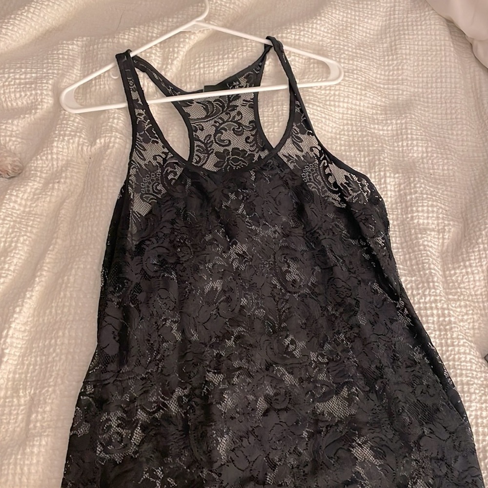 Lace racerback tank
